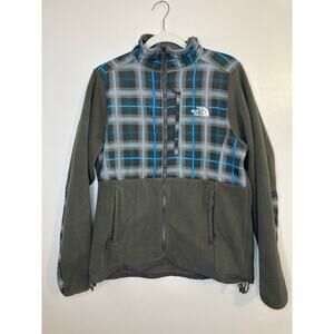 Vintage Womens Y2K North Face Denali Blue Plaid Granolagirl Bratz Jacket Size XL